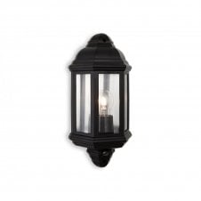 PARK 1 Light Wall Light with PIR Black Polycarbonate