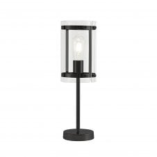 PARKER Glass Cylinder Table Lamp Matt Black