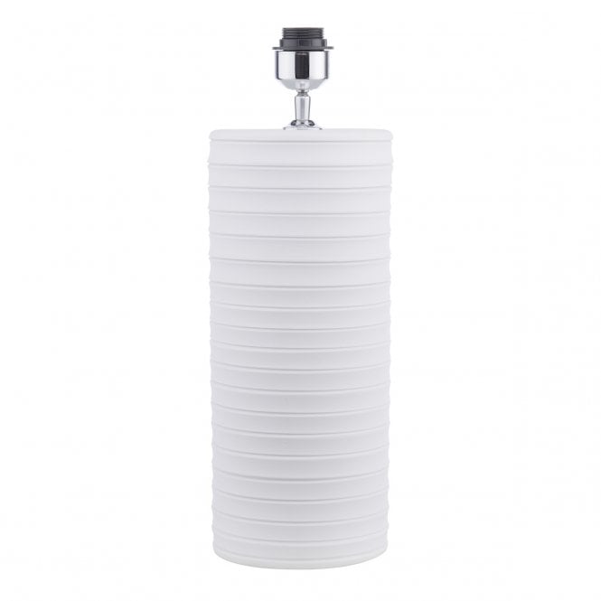PASCHA Hand-Thrown White Ceramic Table Lamp - Base Only