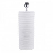 PASCHA Hand-Thrown White Ceramic Table Lamp - Base Only