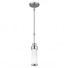 modern classic chrome bathroom ceiling pendant with opal glass