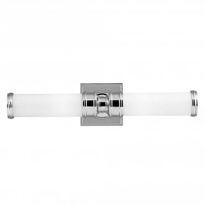 PAYNE modern classic design bathroom double wall light in polished chrome