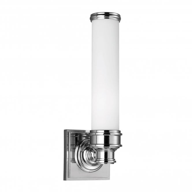 PAYNE modern classic design bathroom wall light in polished chrome