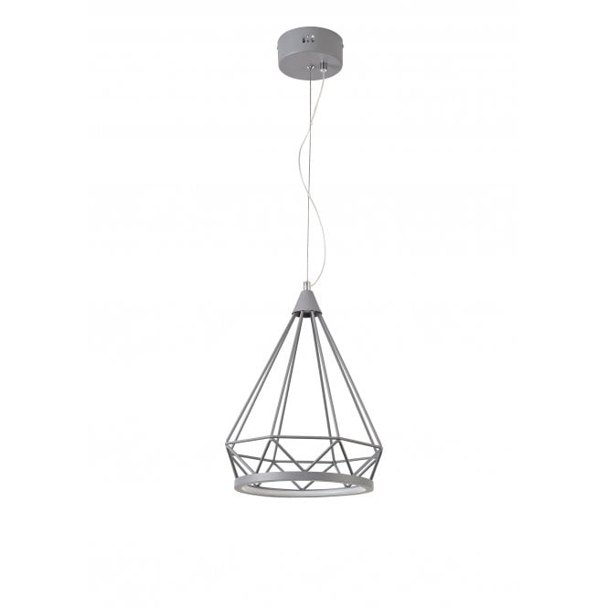 PEACE 8W LED Ceiling Pendant 3700K Matt Grey with 3 year warranty