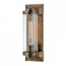 PEARSON Medium Outdoor Wall Lantern in Bronze with Clear Glass