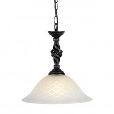 Traditional Hand Forged Wrought Iron Ceiling Pendant