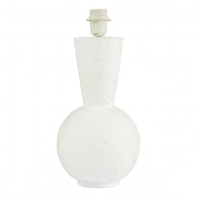 PERLA Clay Finished Table Lamp in Matt White (Base Only)