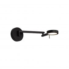 PERUSE LED Double Jointed Wall Light a Modern Sand Black Finish with 3 year warranty