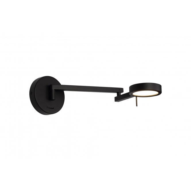 PERUSE LED Double Jointed Wall Light a Modern Sand Black Finish with 3 year warranty