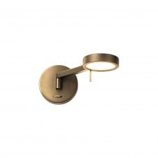 PERUSE LED Swing Arm Wall Light  in Antique Brass Finish with 3 year warranty