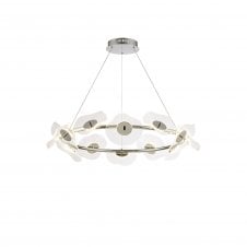 PETALS Ring Pendant | 12 x 6W LED | 4000K | 4600lm | Polished Chrome | 3yrs Warranty