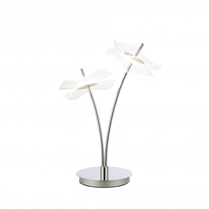 PETALS Table Lamp | 2 x 6W LED | 4000K | 920lm | Polished Chrome | 3yrs Warranty