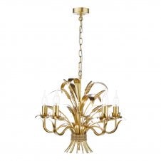 5 light gold ceiling pendant