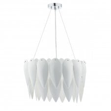 PHILLIPA 3 light white ceramic ceiling pendant