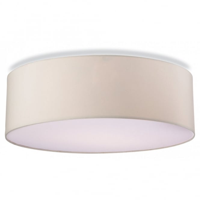 PHOENIX contemporary flush ceiling light in cream