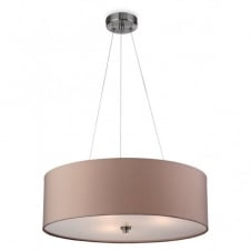 PHOENIX contemporary taupe ceiling pendant light with diffuser