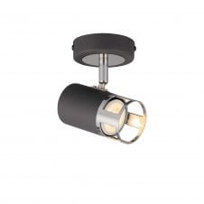 PISTON 1 Light Spotlight | Graphite and Polished Chrome