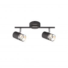 PISTON 2 Light Linear Bar Spotlight | Graphite and Polished Chrome