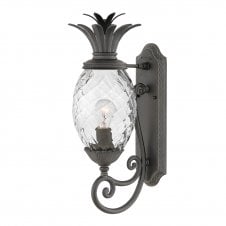 black pineapple exterior wall lantern