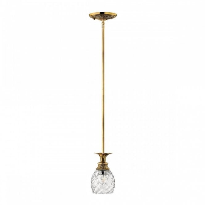 PLANTATION Ceiling Pendant in Brushed Brass