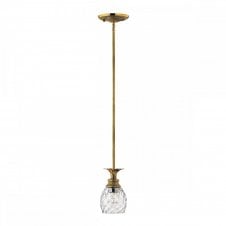 pineapple ceiling light in brass