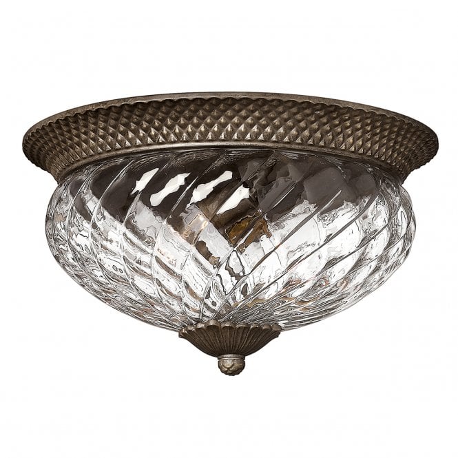 PLANTATION large traditional flush low ceiling light