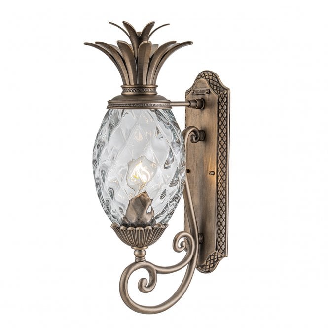 Plantation Medium Burnished Bronze Wall Lantern