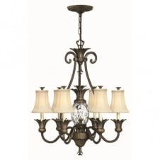 PLANTATION pineapple bronze 7 light chandelier