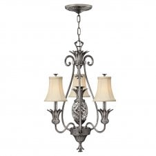 PLANTATION small antique nickel pineapple ceiling chandelier