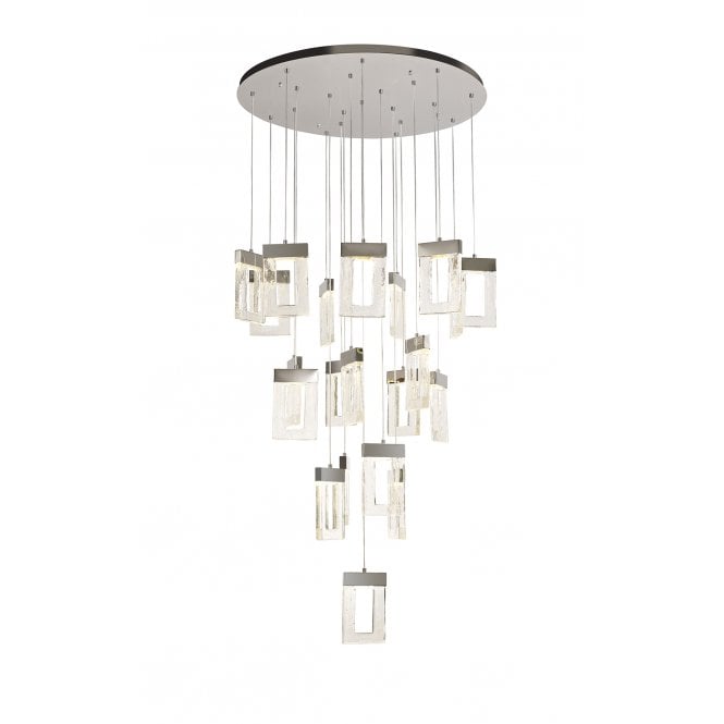 POLAROID 21 Light 4.5W LED Ceiling Pendant Cluster 3000K 3360lm Polished Chrome with 3 year warranty