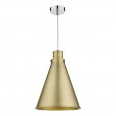 aged brass ceiling light shade