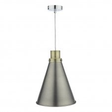 Antique chrome ceiling light shade