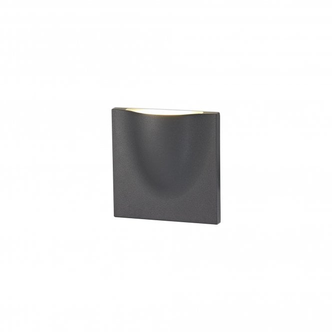 PRESTON outdoor LED wall light in anthracite finish with 3 year warranty