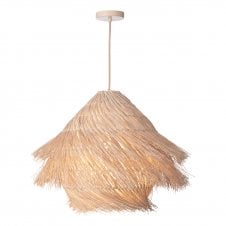Hand-Woven Rattan Ceiling Pendant