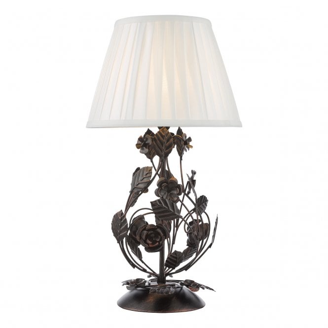 Priscilla Table Lamp in Black and Bronze (Base Only)