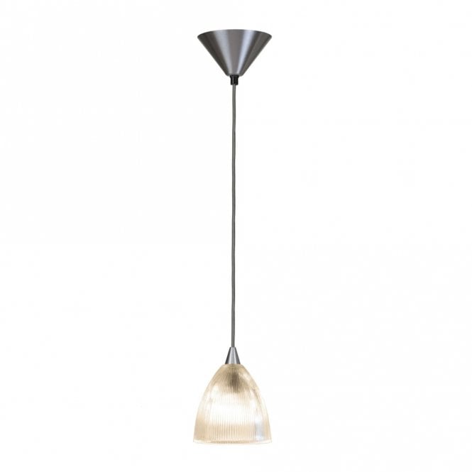 PRISMATIC glass single ceiling pendant light (small)