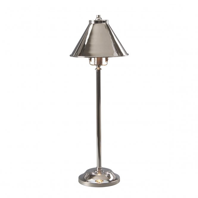 PROVENCE industrial polished nickel stick lamp