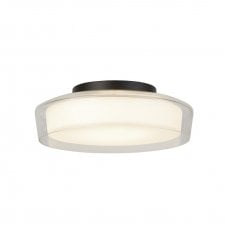 Puck bathroom flush ceiling light