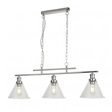 3 Light Ceiling Pendant Cc Clear Glass