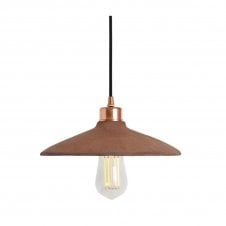 PYRUS Ceramic Pendant Light 28Cm Red Iron Polished Copper