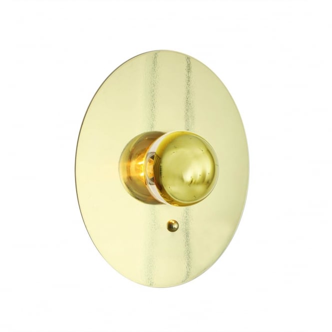 QALA round gold mirror reflector wall light