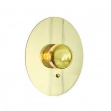 QALA round gold mirror reflector wall light