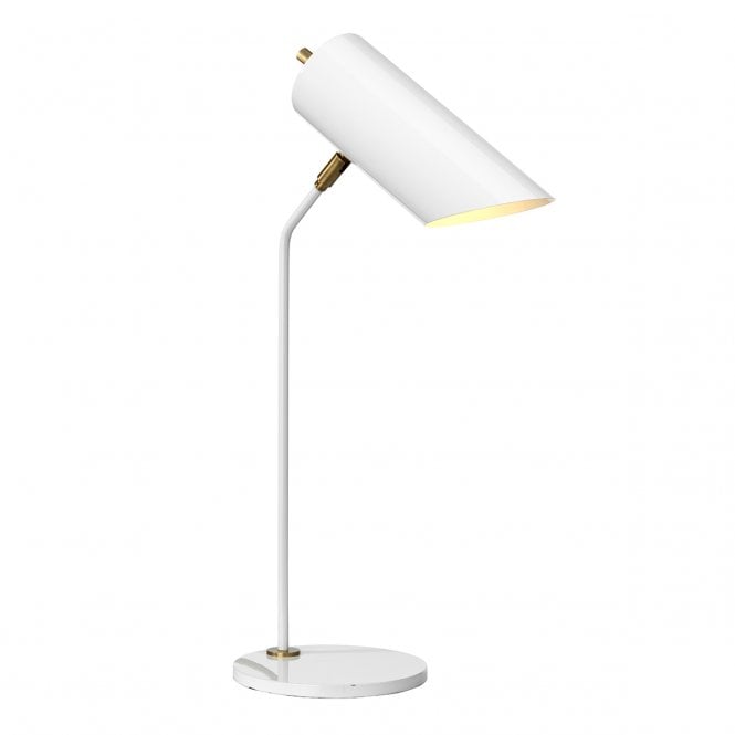 QUINTO contemporary desk lamp in white finish