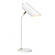 QUINTO contemporary desk lamp in white finish