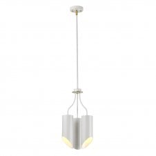 QUINTO modern 3 light chandelier in white finish