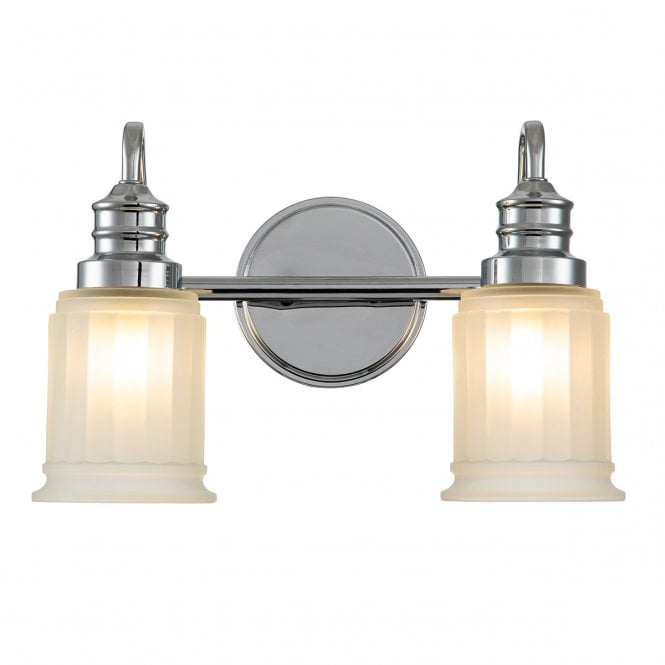  SWELL 2 Light Wall Light Steel, Glass, Bathroom Safe