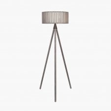 Modern wood floor lamp