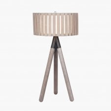 Modern wood table lamp