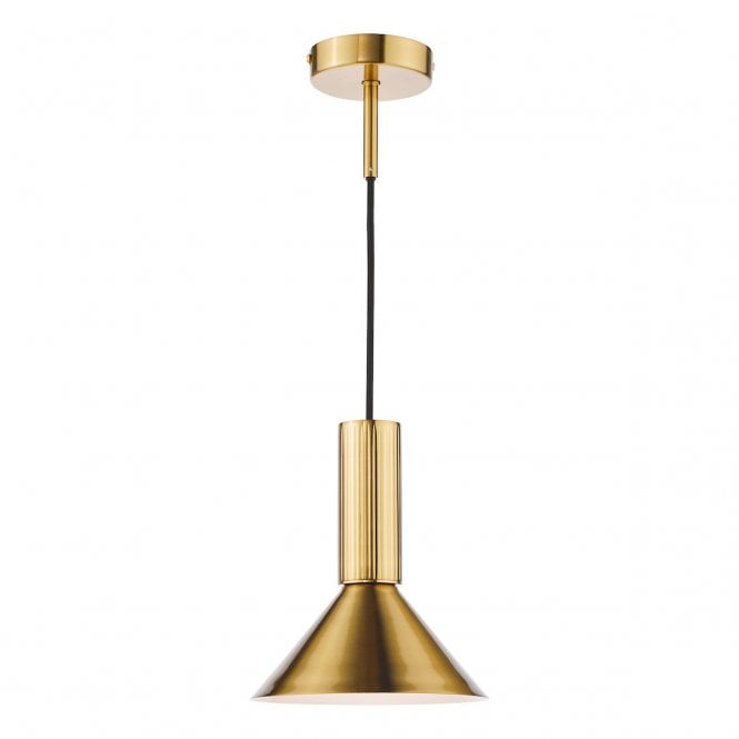 Ragnar Pendant/Wall Light in Natural Brass