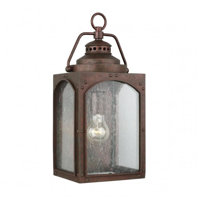 RANDHURST coastal wall lantern in copper oxide finish (Medium)